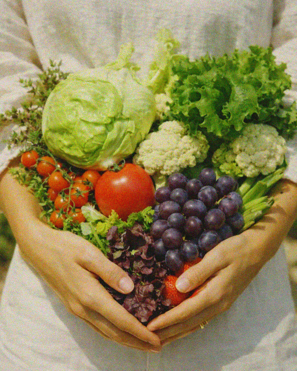 Illustrated food pattern background